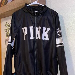 PINK black wind breaker